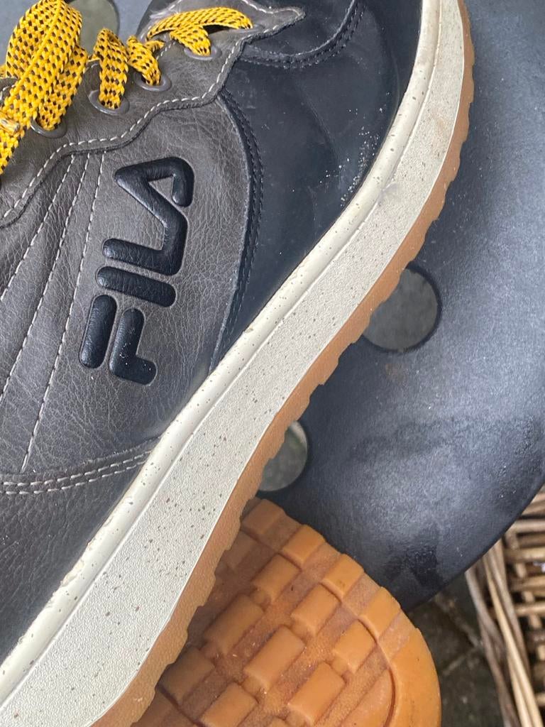 Zwarte Fila sneakers maat 45, Ophalen of Verzenden, Gedragen, Zwart, Sneakers of Gympen