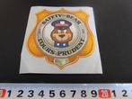 sticker Politie Police Safety Bear L'ours Prudent PMA580*, Ophalen, Zo goed als nieuw, Sticker