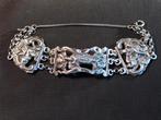 Armband van bijbelslot antiek zilver. 1935, Ophalen of Verzenden, Zilver