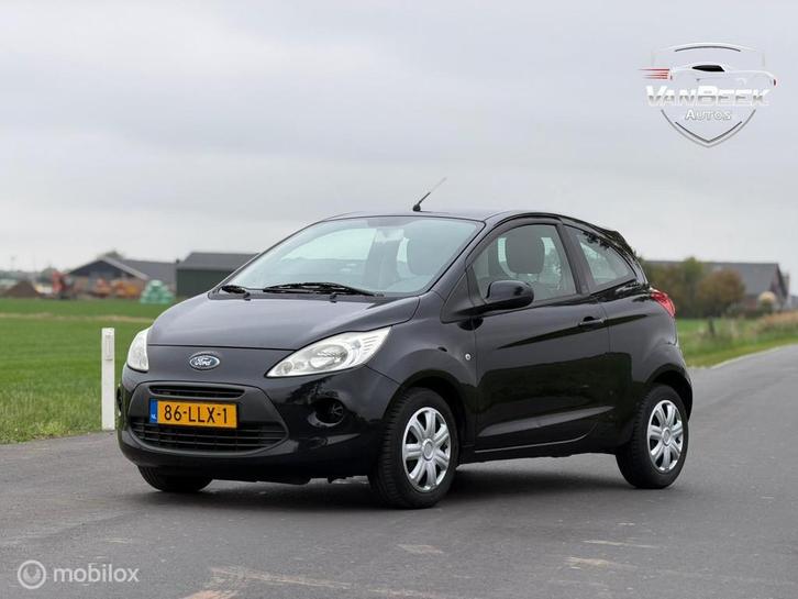 Ford Ka 1.2 Cool&Sound Zwart Airco Dealeronderhoud, Auto's, Ford, Bedrijf, Te koop, Ka, ABS, Airbags, Airconditioning, Alarm, Centrale vergrendeling