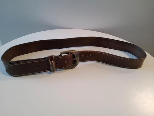 Donkerbruine leren heren/dames riem. LLANERO SPAIN., Kleding | Heren, Riemen en Ceinturen, Gedragen, Bruin, Ophalen of Verzenden