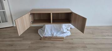 3 ikea besta wandmeubel kastjes met ophangrails - afbeelding 5