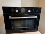 Bosch combi magnetron/ oven, Gebruikt, Oven met grill, Inbouw, 45 tot 60 cm