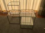 Max Sauze for Atrow 3 isocele bijzettafels, Minder dan 55 cm, Gebruikt, Vierkant, Glas