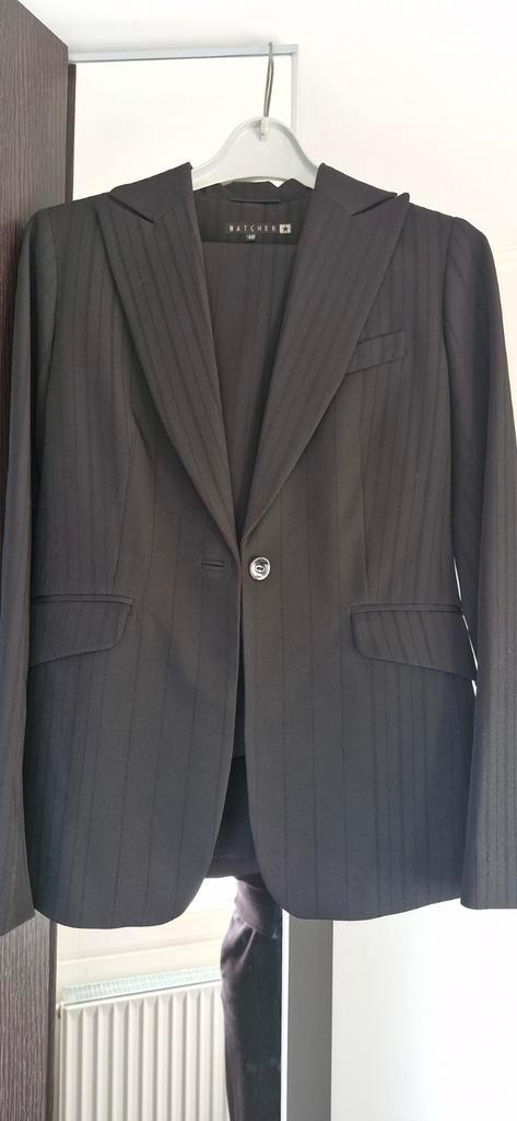 Zwart colbert en pantalon - Maat 38/40 (M), Kleding | Dames, Jasjes, Kostuums en Pakken, Zo goed als nieuw, Jasje, Maat 38/40 (M)