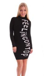 Nieuw Josh V zwarte jurk Feeling on top of the world L 40, Maat 38/40 (M), Zwart, Nieuw, Ophalen of Verzenden