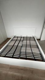 Malm bed 160x200, Ophalen, Gebruikt, Wit, Tweepersoons