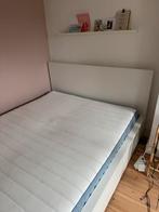 Ikea MALM bed incl. matras 160x200, Ophalen, Wit, Tweepersoons, Zo goed als nieuw