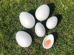 Piepschuim eieren 20 cm en 15 cm, Gebruikt, Ophalen of Verzenden, Materiaal