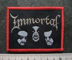 Immortal  mooie patch i112 Immortal logo met zilver glitter, Nieuw, Kleding, Verzenden