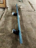 Spotlampen op kabelgoten gemonteerd, Ophalen of Verzenden, Zo goed als nieuw, Metaal of Aluminium, Plafondspot of Wandspot