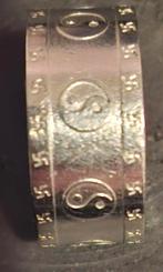 Mooi ring van yin yang., Ophalen of Verzenden, Zo goed als nieuw, Zwart