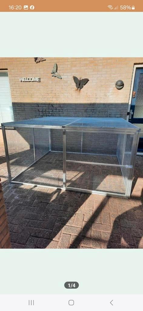 Aluminium buitenren, Dieren en Toebehoren, Knaagdieren en Konijnen | Hokken en Kooien, Ren, 90 cm of meer, 110 cm of meer, Ophalen