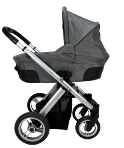 Mutsy Transit zilvergrijs kinderwagen compleet, Kinderen en Baby's, Kinderwagens en Combinaties, Gebruikt, Combiwagen, Mutsy, Met autostoeltje