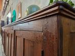XL Antieke Klooster Kast | Vintage Groot Dressoir Wandmeubel, 100 tot 150 cm, Ophalen of Verzenden, 50 tot 75 cm, Gebruikt