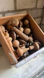 Diverse antieke houten knoppen/deurknoppen, Antiek en Kunst, Ophalen