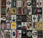 Metalen wandbord automerken 20x30cm  (prijs =p/st) 3voor21€, Ophalen of Verzenden, Zo goed als nieuw, Reclamebord