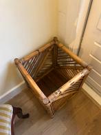 Vintage rotan plantenbak, Tuin en Terras, Ophalen, Zo goed als nieuw, Rond