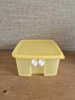 Tupperware Fridgesmart 1L Geel met witte afsluitventielen, Huis en Inrichting, Keuken | Tupperware, Ophalen of Verzenden, Zo goed als nieuw