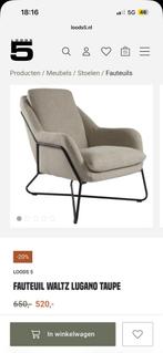 Fauteuil Loods 5, Huis en Inrichting, Fauteuils, Ophalen, Zo goed als nieuw, 75 tot 100 cm, 50 tot 75 cm