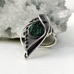 Schitterende opvallende ring met een malachiet, Verzenden, 19 tot 20, Nieuw, Met edelsteen