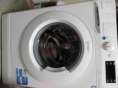 Wasmachine, Indesit, Witgoed en Apparatuur, Wasmachines, Gebruikt, Voorlader, 6 tot 8 kg, 85 tot 90 cm, 1200 tot 1600 toeren, Energieklasse A of zuiniger