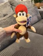 Nieuwe aap Diddy Kong knuffel van Super Mario Nintendo., Ophalen of Verzenden, Zo goed als nieuw, Overige typen