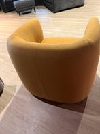 Fauteuil Busca oker geel rond lounge stoel sofa, Nieuw, 75 tot 100 cm, Oker geel fauteuil, 75 tot 100 cm