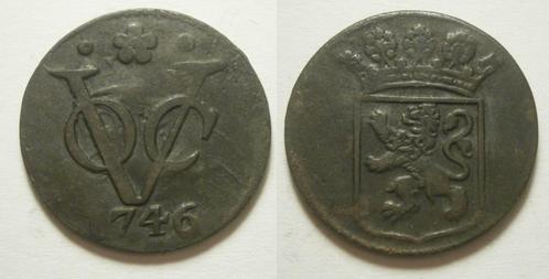 8] Holland VOC Duit 1746, Postzegels en Munten, Munten | Nederland, Losse munt, 10 cent, Vóór koninkrijk, Ophalen of Verzenden