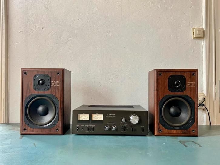 Technics SU-7300K versterker en twee SB-C250 speakers, Audio, Tv en Foto, Stereo-sets, Zo goed als nieuw, Speakers, Overige merken