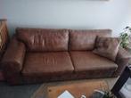 Wildlederen bank, Huis en Inrichting, Ophalen, Gebruikt, Driepersoons, Rechte bank