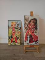 2 stuks Wide Eye Art, 60S - Idylle Falconi -Italië samen €59, Antiek en Kunst, Kunst | Litho's en Zeefdrukken, Ophalen of Verzenden