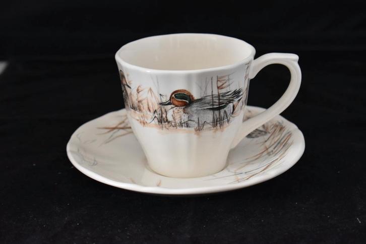 Kop en schotels Natuurservies Sologne, Huis en Inrichting, Keuken | Servies, Nieuw, Kop(pen) en/of Schotel(s), Overige stijlen