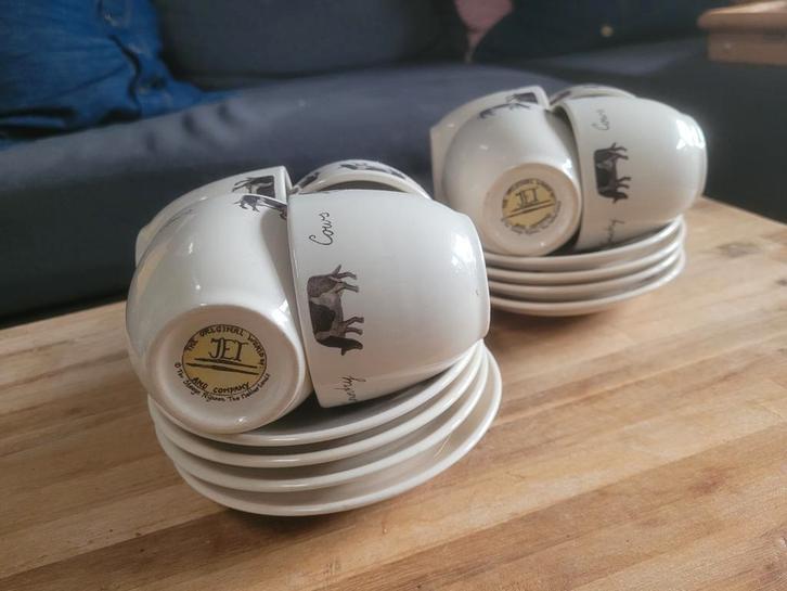 Jet ter Steege Country cows servies, Huis en Inrichting, Keuken | Servies, Zo goed als nieuw, Kop(pen) en/of Schotel(s), Overige stijlen