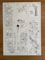 Zeldzaam! Originele grote pagina Wilbert plijnaar, Ophalen, Zo goed als nieuw, Schilder- en Tekenkunst, Wilbert Plijnaar