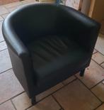 Set zwarte fauteuils, Ophalen, Gebruikt, 75 tot 100 cm, 50 tot 75 cm