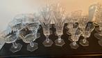Champagne glazen, 6 coupe en 6 hoog, 4 port glazen, Antiek en Kunst, Antiek | Glas en Kristal, Ophalen of Verzenden