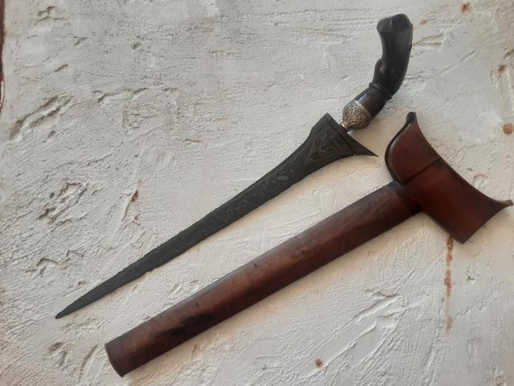 PRACHTIGE OUDE BUGIS PAMOR KERIS KRIS BUGINEES INDONESIË, Antiek en Kunst, Kunst | Niet-Westerse kunst, Ophalen of Verzenden