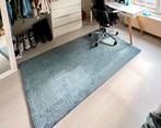 Vloerkleed tapijt blauw licht turquoise, Ophalen, Zacht, 100 tot 150 cm, Blauw