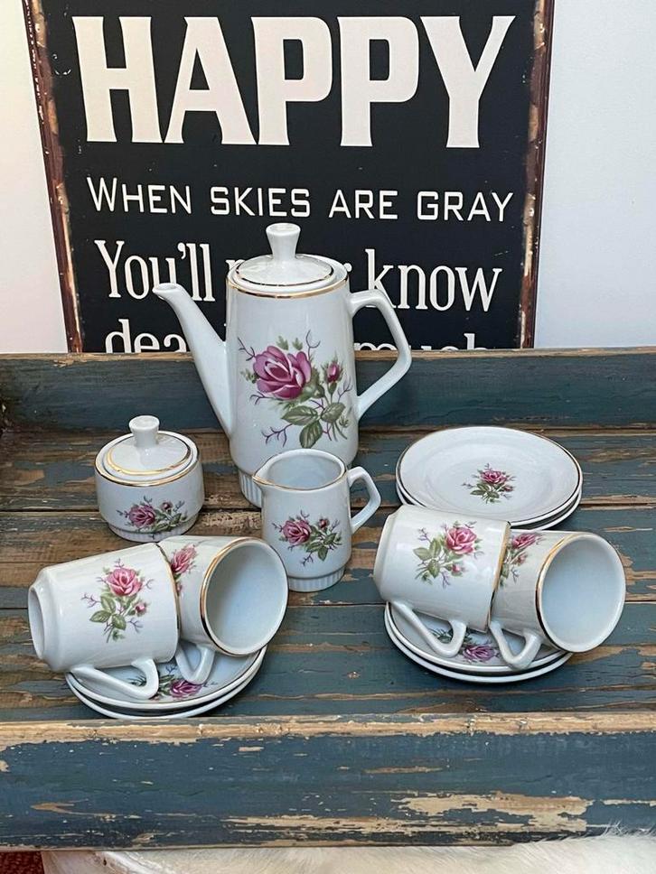 Prachtig vintage kinderserviesje, Antiek en Kunst, Curiosa en Brocante, Ophalen of Verzenden