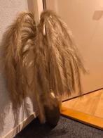 Mooie vaas goud kleur met veren goud., Ophalen, Zo goed als nieuw