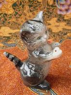 Vintage Goebel beeldje uit Duitsland van poes of kat 7,3 cm., Ophalen of Verzenden