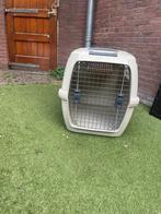 Ruime kuntstof hondenbench/ transportbench, Dieren en Toebehoren, Ophalen, Gebruikt