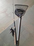 Werphengel met Schepnet - Complete Set, Watersport en Boten, Hengelsport | Karpervissen, Ophalen, Gebruikt, Complete set