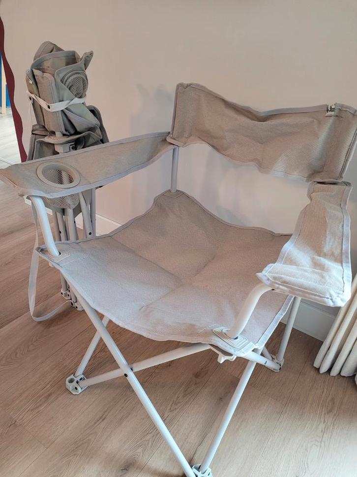 Quechua Opvouwbare Campingstoel - Groot Model, Caravans en Kamperen, Kampeermeubelen, Zo goed als nieuw, Campingstoel, Ophalen