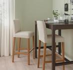 Ikea Hoge bar Krukken met Houten Poten met voetsteunen, Huis en Inrichting, Barkrukken, Met voetsteun, 60 tot 90 cm, Zo goed als nieuw