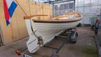 Mooie overnaadse sloep inclusief trailer  IN PRIJS VERLAAGD!, Watersport en Boten, Ophalen, 10 tot 30 pk, Gebruikt, Binnenboordmotor