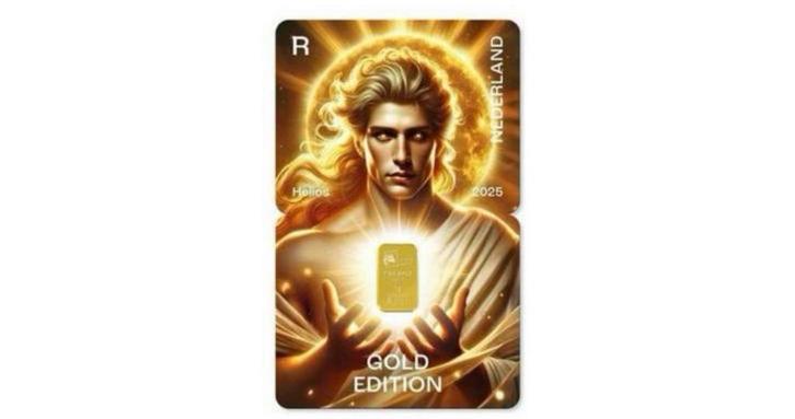 NL Crypto Stamp 4 Gold Edition - Helios, Postzegels en Munten, Edelmetalen en Baren, Goud, Ophalen of Verzenden
