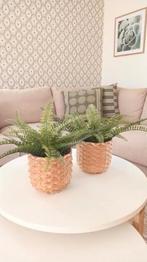 2 Ikea Kaffeböna plant pot, bamboo, Verzenden, Rond