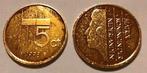 Nederland 5 cent 1998 UNC Verguld, Ophalen of Verzenden, Overige landen, 5 cent, Losse munt